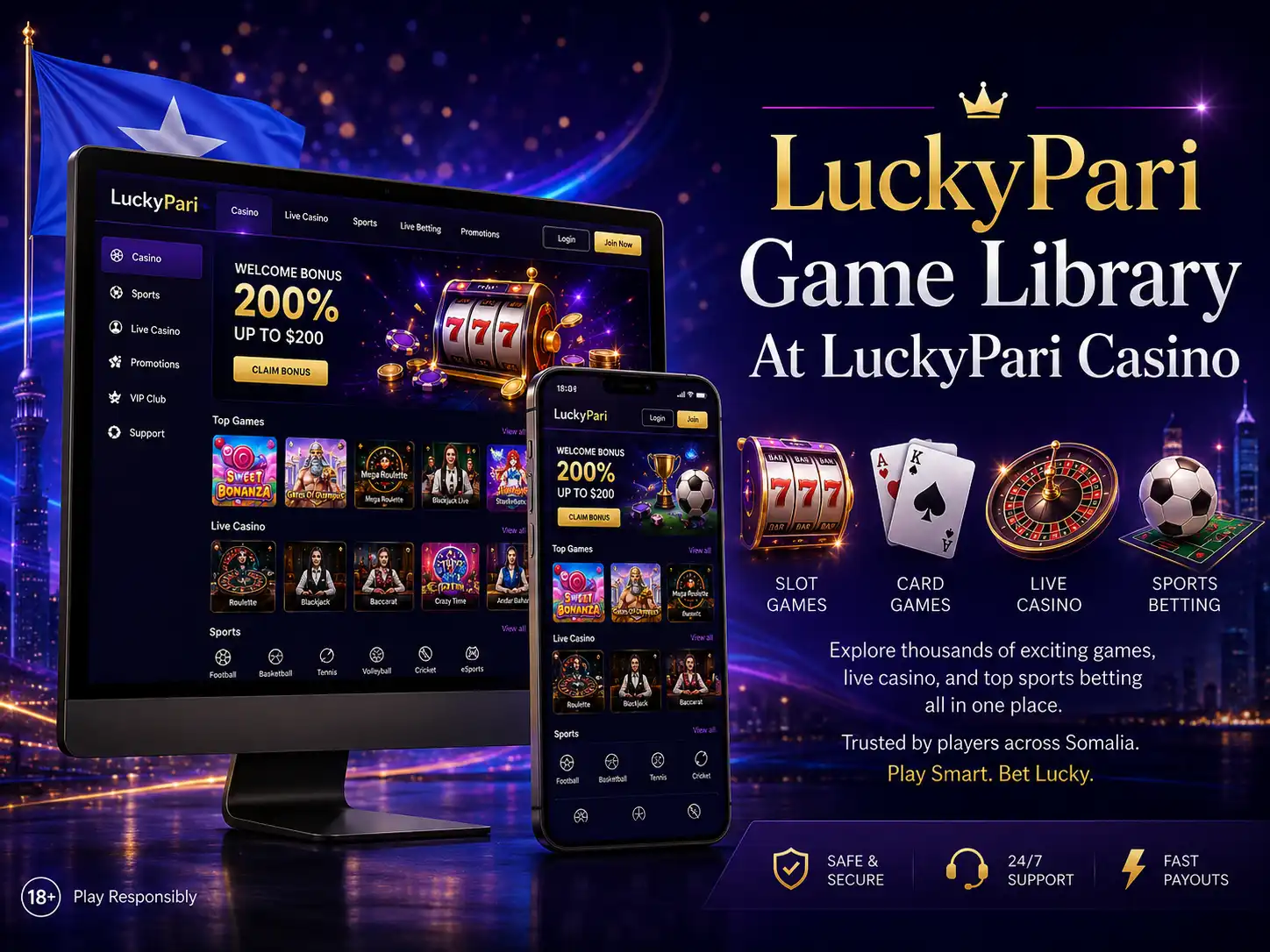 Game Library At LuckyPari Casino